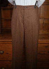 Hawthorne Fishtail Trousers - Bison Brown