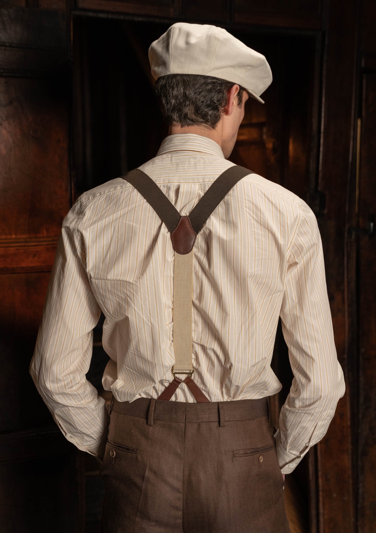 Semi Spearpoint Japanese Cotton Shirt - Saddlebrook Stripe