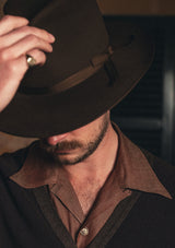 Burbank Rancher Hat - Open Crown - Brown