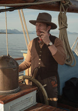 Burford Sleeveless Knitted Vest - Thatchwood