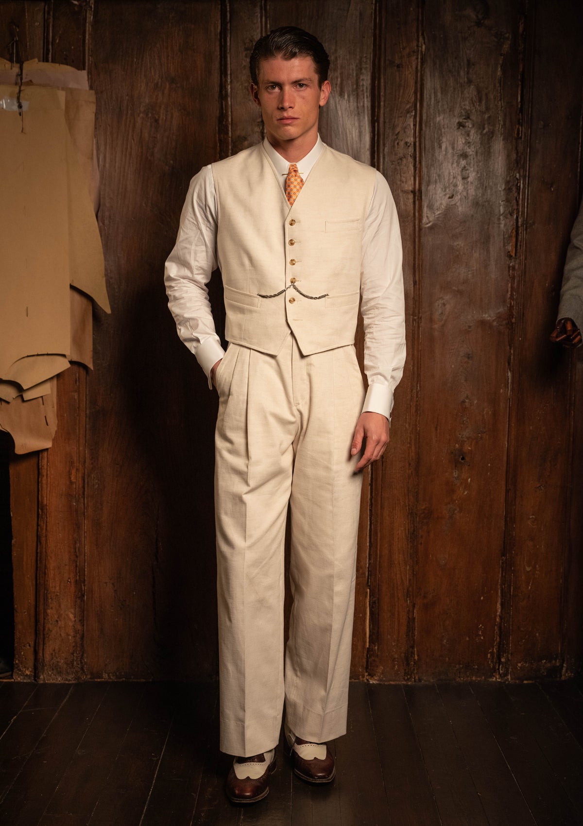 Broadway Cropped Waistcoat - Buttermere