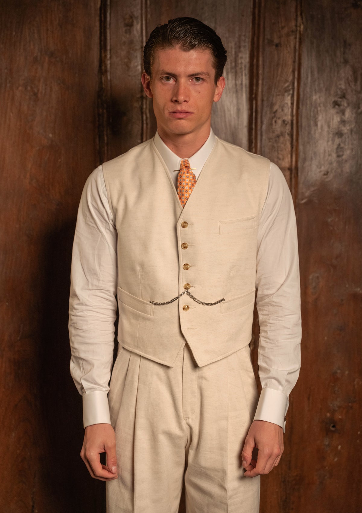 Broadway Cropped Waistcoat - Buttermere