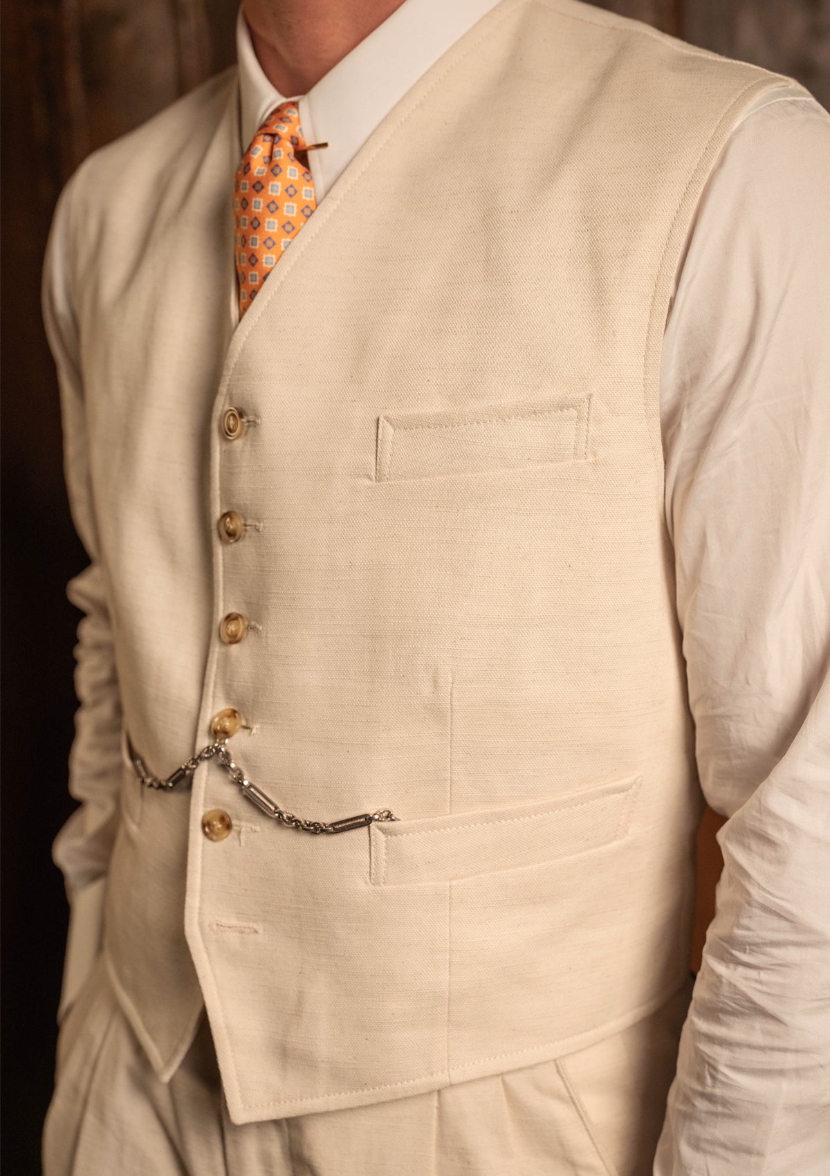 Broadway Cropped Waistcoat - Buttermere