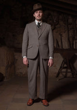 Coleman Clark Trouser - Cement Hopsack