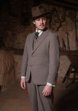 Coleman Classic Trouser - Cement Hopsack