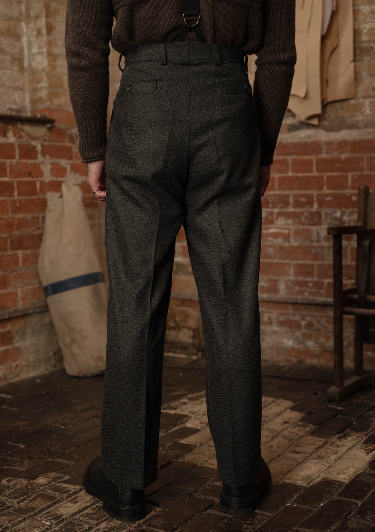 Clark Trousers - Charcoal Flannel