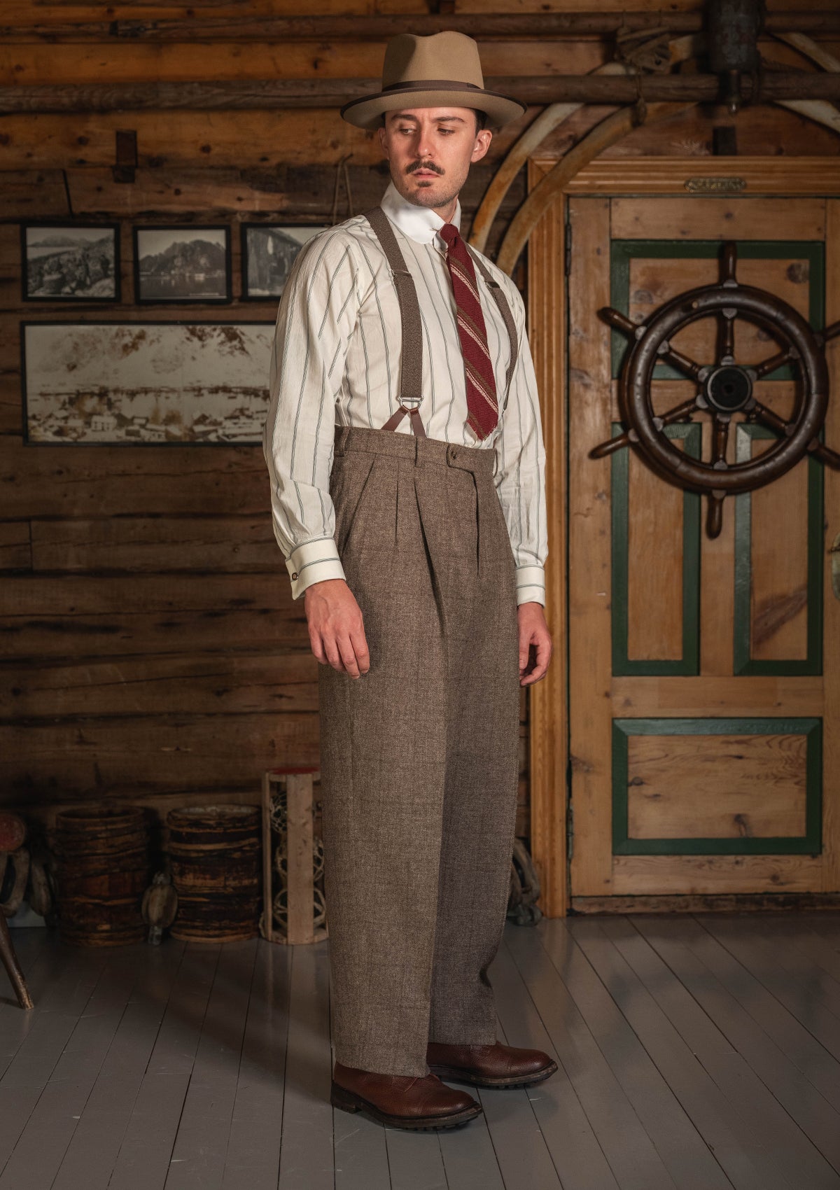 Coleman Harris Tweed Clark Trouser - Drift Check