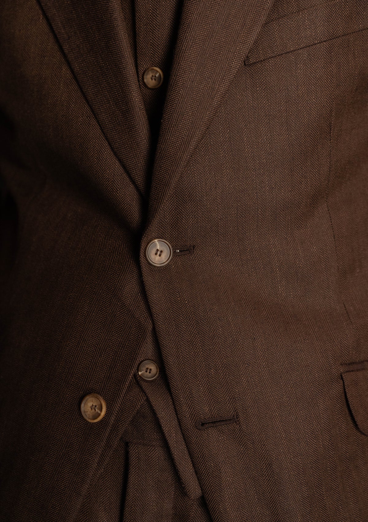 Coleman Jacket - Tobacco Herringbone