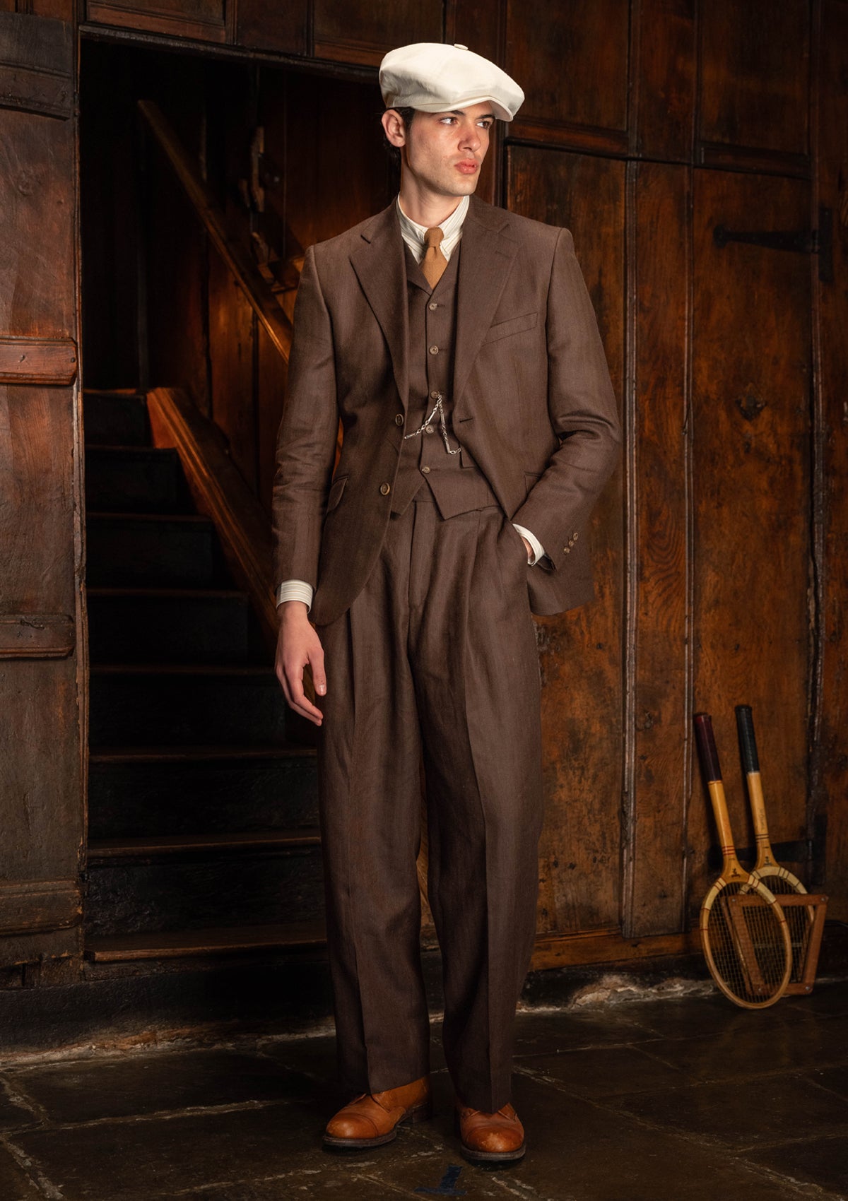 Coleman Jacket - Tobacco Herringbone