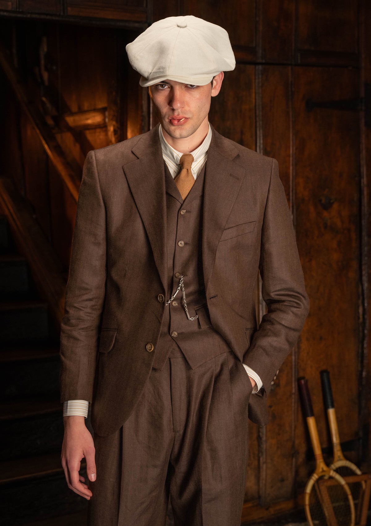 Coleman Jacket - Tobacco Herringbone