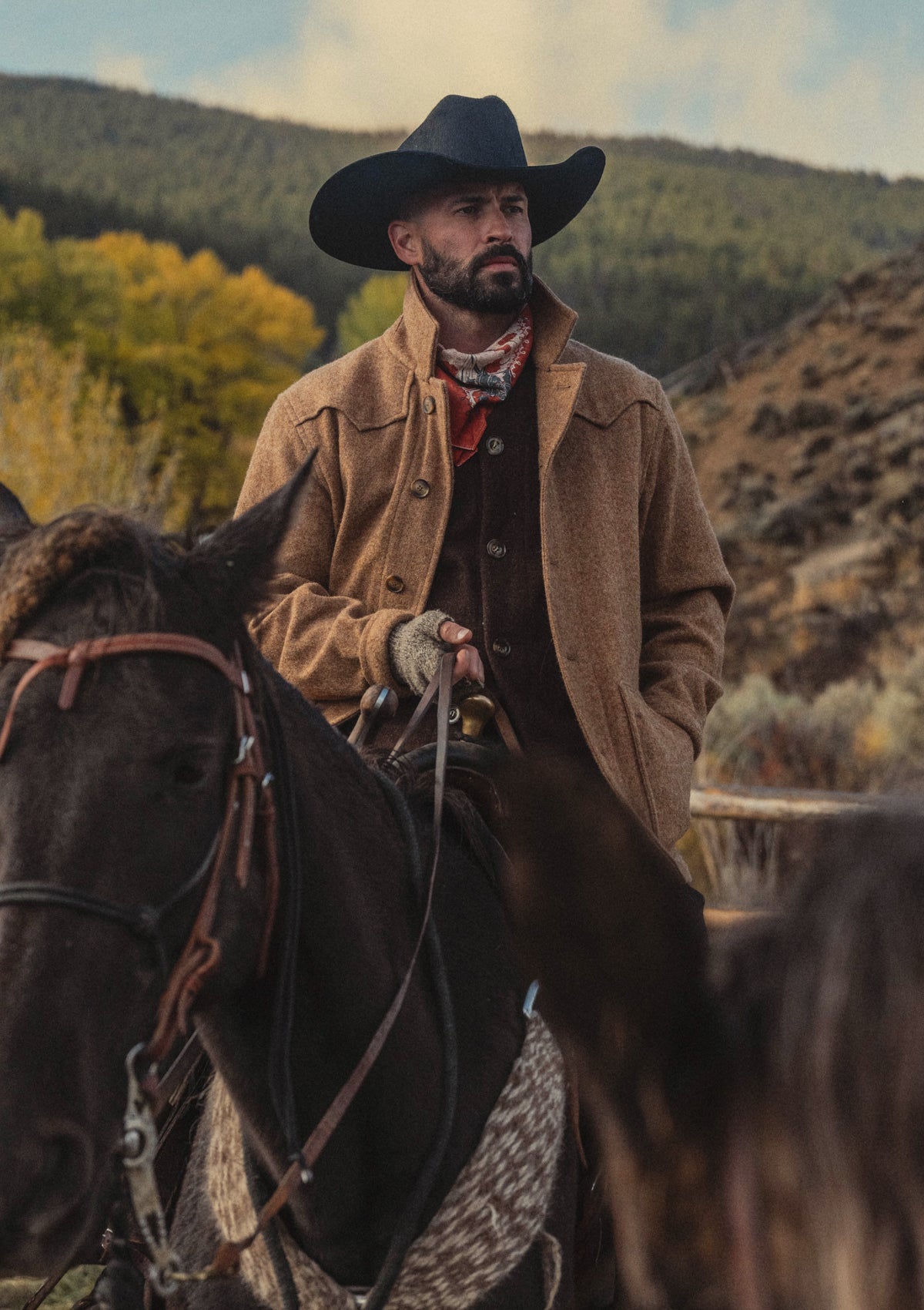Cattleman Hat - Black Fur Felt