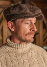 Clapperton Half Cable Knit Lambswool Sweater - Salted Canvas