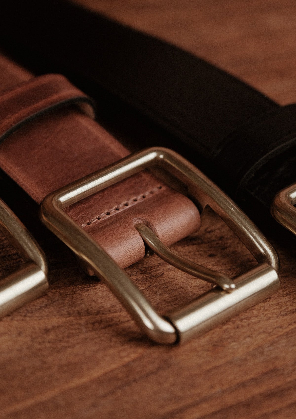 Saddle Leather Classic Belt - Brown