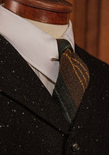 Coleman Harris Tweed Waistcoat - Black w/ White Fleck