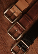 Saddle Leather Classic Belt - Brown