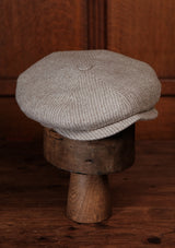 Stanton Baker Boy - (Wide-Width) Oat Pin Stripe Tweed