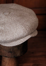 Stanton Baker Boy - (Wide-Width) Oat Pin Stripe Tweed