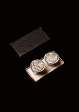 Original 1920's Floral Scroll Snap Cufflinks
