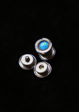 Original 1920's Blue Centre Snap Cufflinks