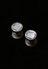 Original 1920's Round Swirl Snap Cufflinks