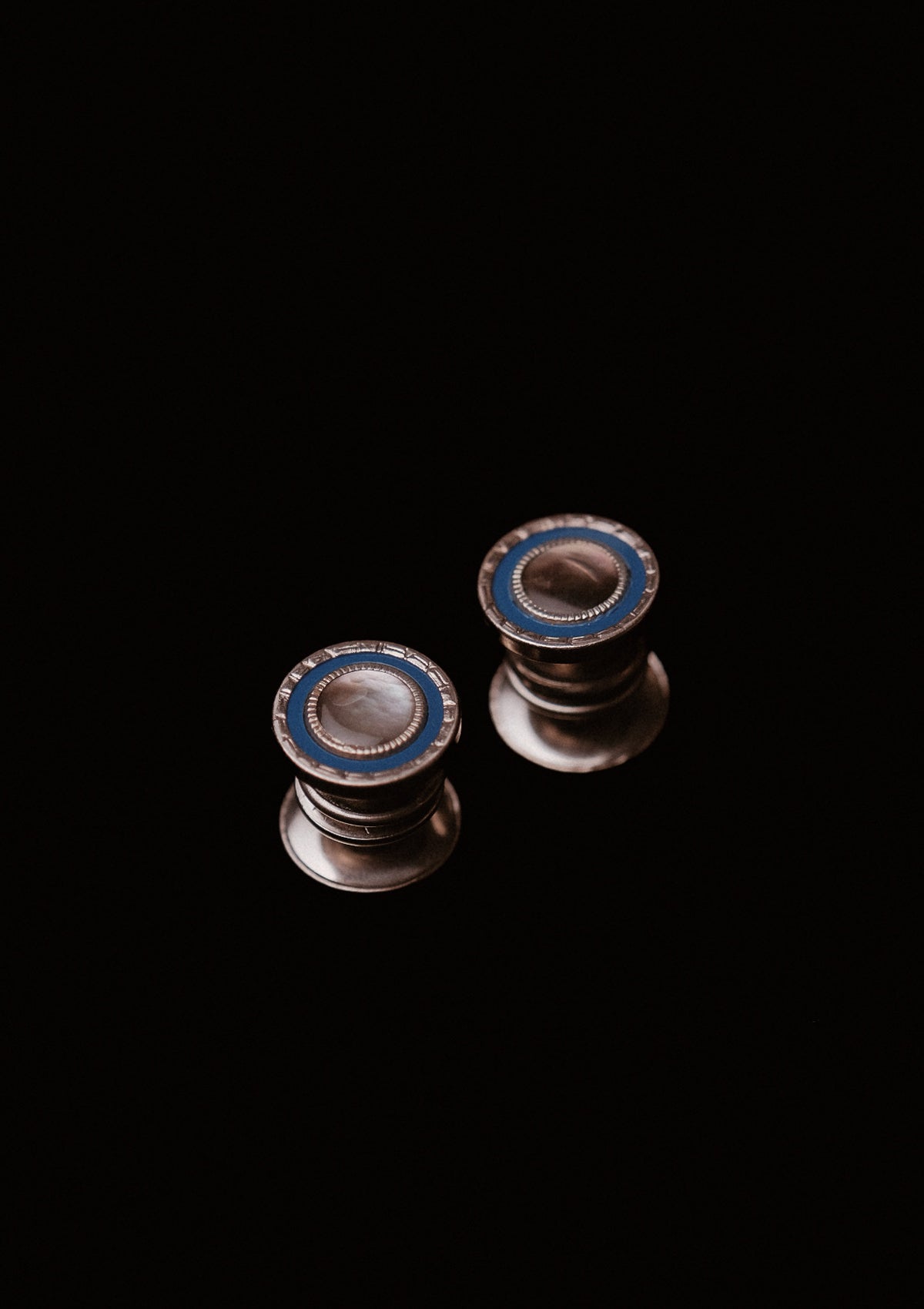 Original 1920's Snap Cufflinks with Mother Of Pearl