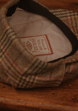 Flat Cap w/ Ear Flaps - Autumn Fields Glen Check