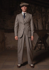 Emile Merino Wool Jacket - Dark Brown Prince of Wales