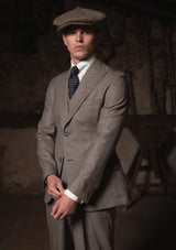 Emile Merino Wool Jacket - Dark Brown Prince of Wales