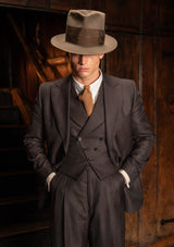 The Emile Suit - Tailor's Walnut Pinstripe