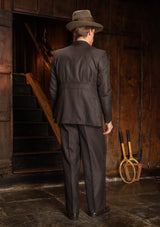 The Emile Suit - Tailor's Walnut Pinstripe