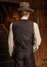 The Emile Suit - Tailor's Walnut Pinstripe