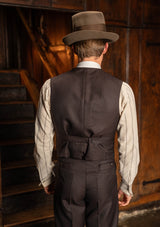 The Emile Suit - Tailor's Walnut Pinstripe