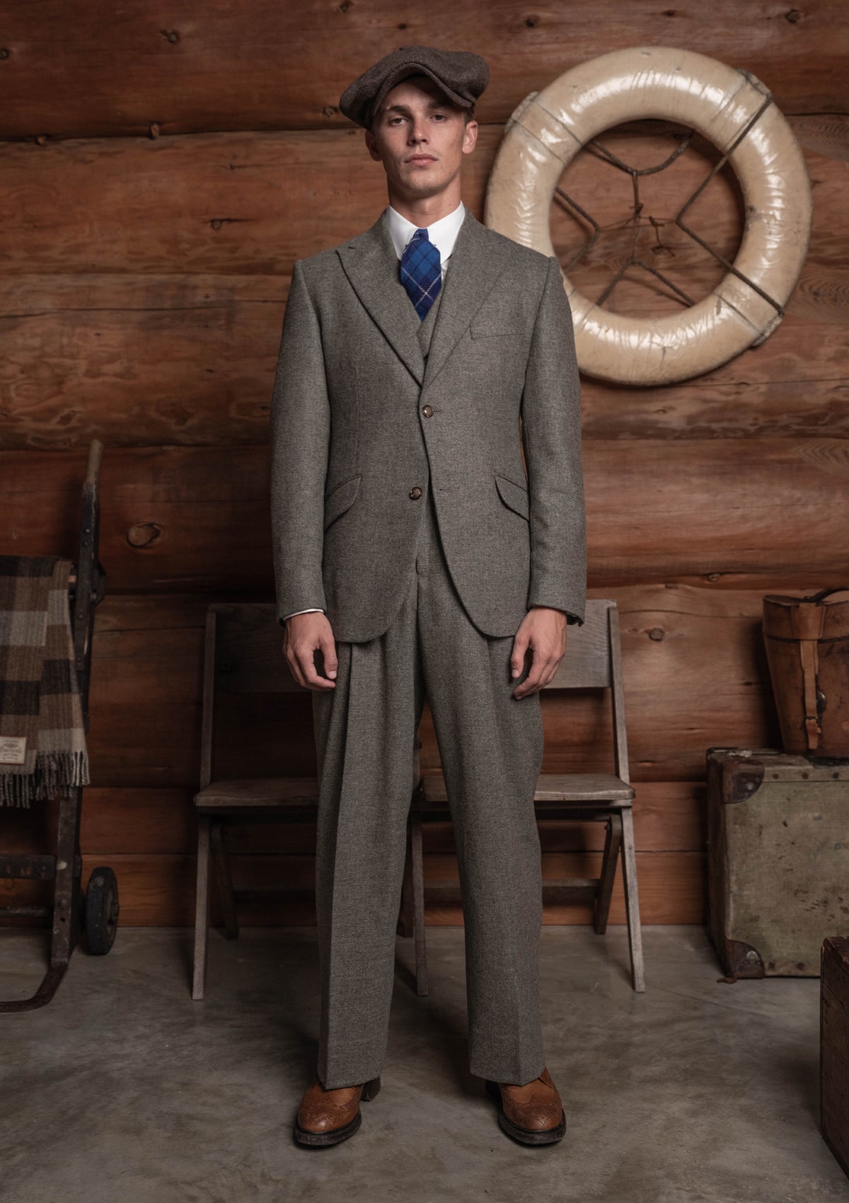 Emile Wool Flannel Jacket - Arctic Stone