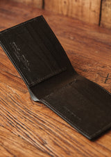 Saddle Leather Wallet - Black