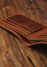 Saddle Leather Wallet - Tan