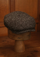 Fulton Baker Boy - (Mid-Width) Black Grain Donegal Tweed