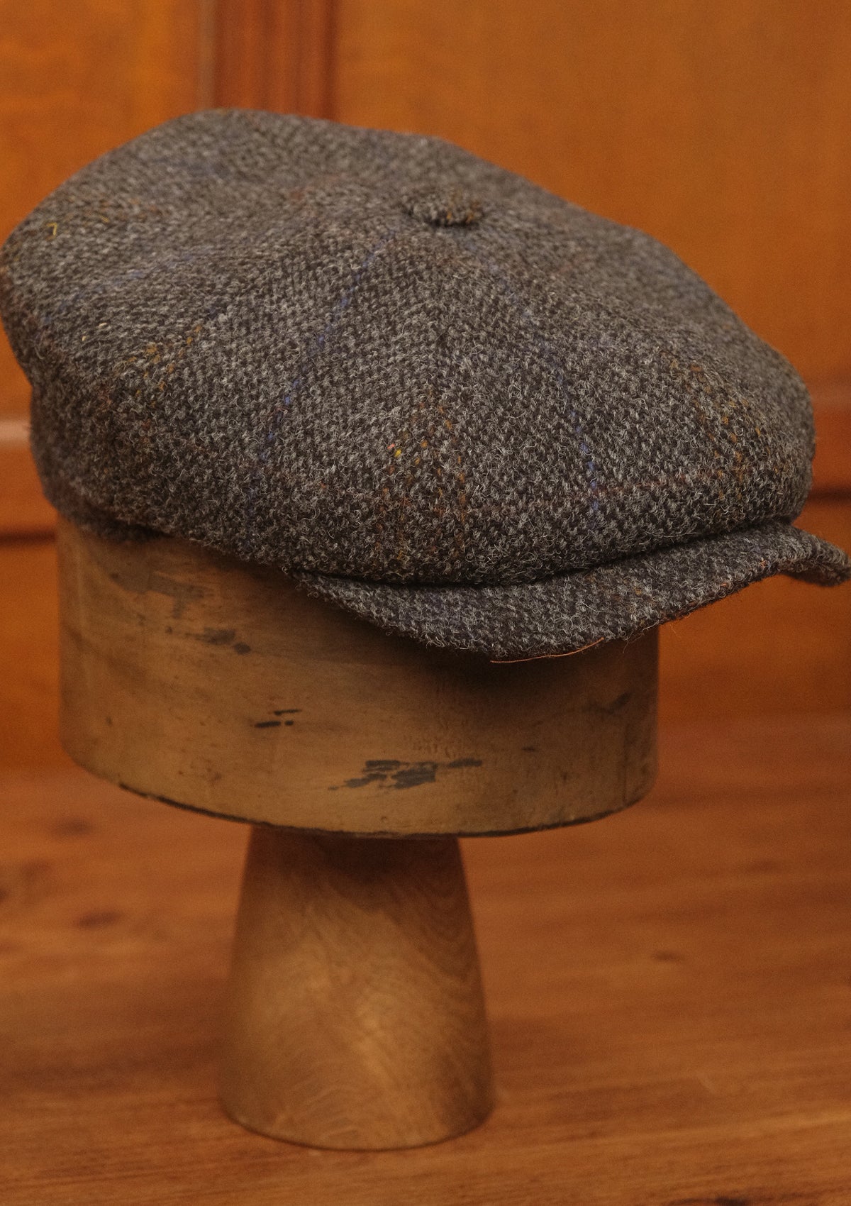 Fulton Baker Boy - (Mid-Width) Graphite Harris Tweed
