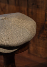 Fulton Baker Boy - (Mid-Width) Moss Herringbone Pure Silk