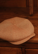 Fulton Baker Boy - (Mid-Width) Rose Sand Herringbone Pure Silk