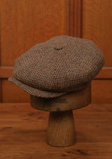 Fulton Baker Boy - (Mid-Width) Toffee & Indigo Harris Tweed