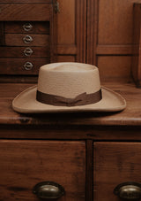 Gambler Genuine Panama Hat - Mocha