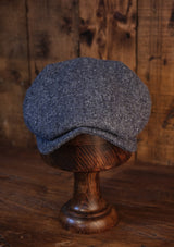 Geary Flat Cap - Pale Blue Donegal Tweed