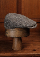 Geary Flat Cap - Storm Fleck Donegal Tweed