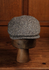 Geary Flat Cap - Storm Fleck Donegal Tweed