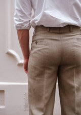 Coleman Classic Trouser - Sage Herringbone