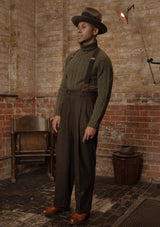 Clark Trousers - Dark Brown Flannel