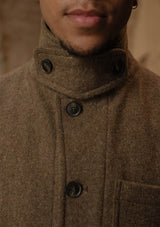 Chore Pure Wool Jacket - Dark Moss Green