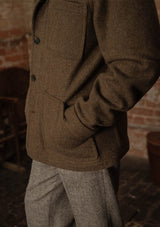 Chore Pure Wool Jacket - Dark Moss Green