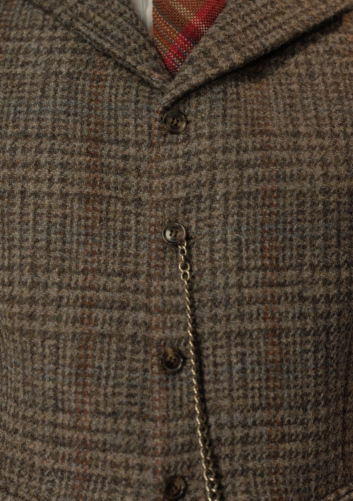 Coleman Harris Tweed Waistcoat - Highland Mist Check