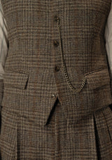 Coleman Harris Tweed Waistcoat - Highland Mist Check